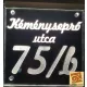 Utca név, házszám LED tábla (Telibe gravírozva)