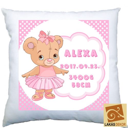 1. Macis Baba párnahuzat kislányos 
