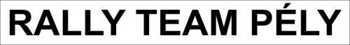 Rally Team Pély, egyedi matrica