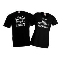 Én vagyok a király páros póló