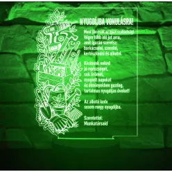   Nyugdíjba vonulásra 3D LED lámpa – barkácsolós, kertészkedős, szívhez szóló ajándék
