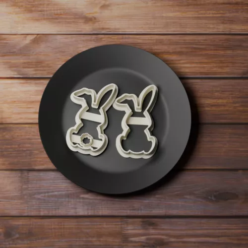 Húsvéti nyuszis linzer kinyomó