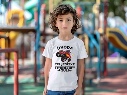 ÓVODA TELJESÍTVE Monster Track gyerek póló