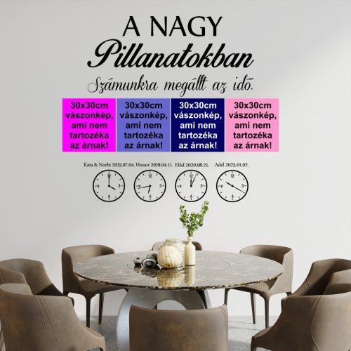 A nagy pillanatokban...Szívhez Szóló Idézet Falmatrica – Inspiráló és Stílusos Dekoráció