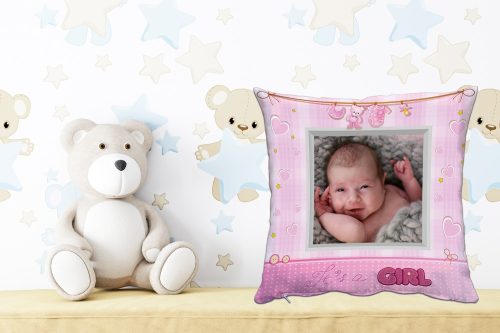 Kislányos párna sajátképpel