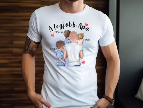 A legjobb apa férfi póló ( Nagyfiú, Fiú, Kislány)