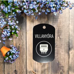 Villanyóra szekrény kulcstartó