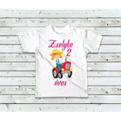 Trakis lány szülinapi baba póló