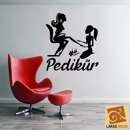 2. Pedikűr szalon falmatrica 