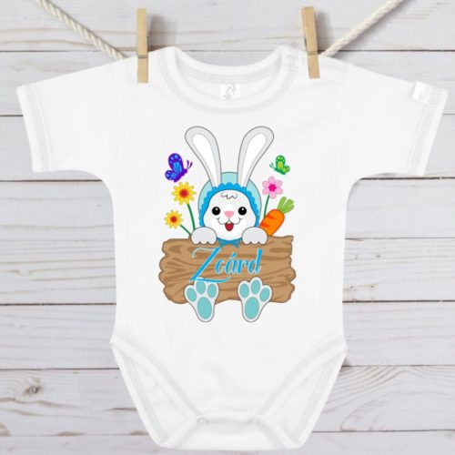 Nyuszi fiús baba body