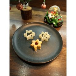   Hópehely Grinch alakú belsővel linzer süti kinyomó forma