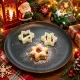 Hópehely Grinch alakú belsővel linzer süti kinyomó forma