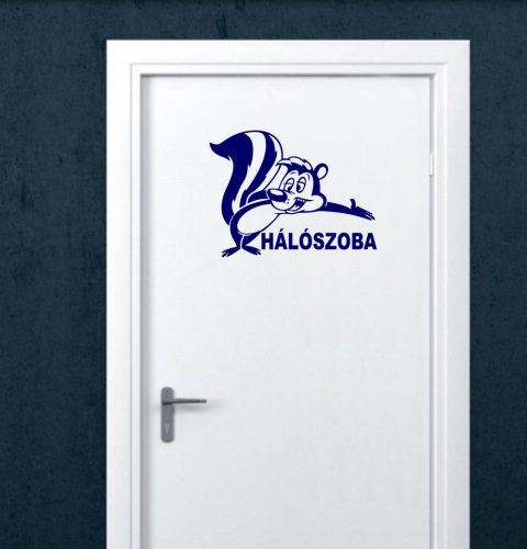 Hálószoba ajtómatrica