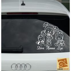 Baba,Lányka,Kislányka Autómatrica,Falmatrica