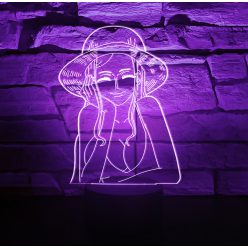 One Piece 7 színű 3D LED lámpa