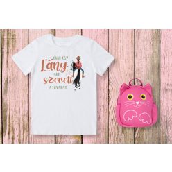 Csak egy lány aki szereti a lovakat gyerek póló