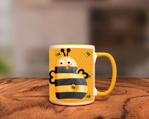1. Méhecskés egyedi bögre