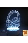 Fülhallgató 3D Led lámpa