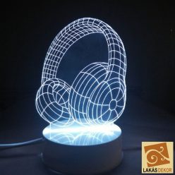 Fülhallgató 3D Led lámpa