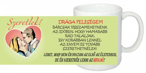 Drága feleségem bögre