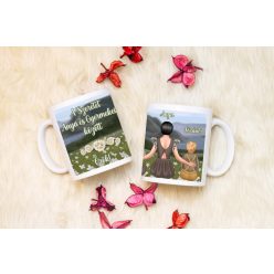 A szeretet Anya és gyermekei között örök bögre