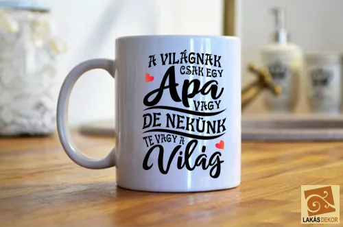 A világnak egy apa vagy Nagylány. Kislány, Lány bögre 