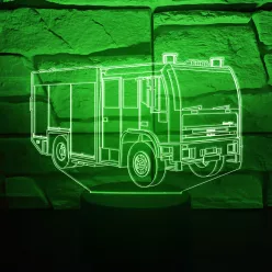 Tűzoltóautó Iveco 3D hatású led lámpa