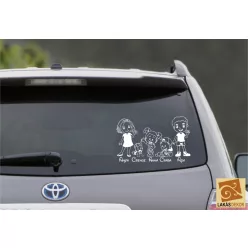 Apa Anya Kislány Kisfiú és Babalány autósmatrica