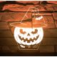 Tökös halloweeni 3D LED lámpa – boszorkánykalapos dekor