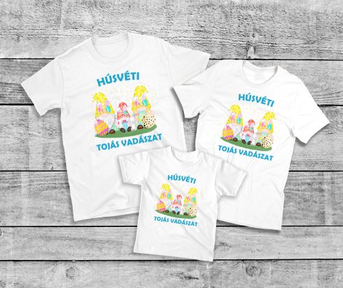 1. Húsvéti tojás vadászat családi póló szett