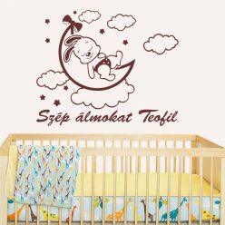 Nyuszi holdon falmatrica