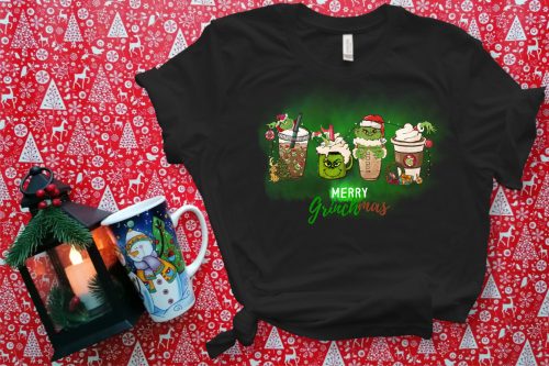 3. Grinchmas kávés női póló
