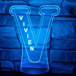 Egyedi Neves 7 színű 3D LED lámpa