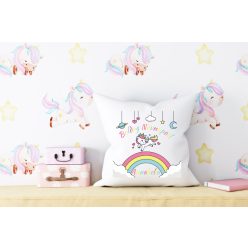 Unikornis Boldog Névnapot egyedi párna