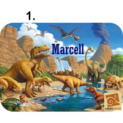 Dínós tolltartó egyedi névvel töltött