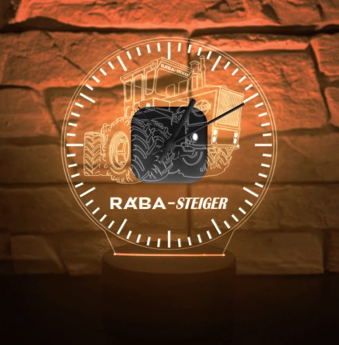 Rába Steiger 3D hatású órás Led lámpa