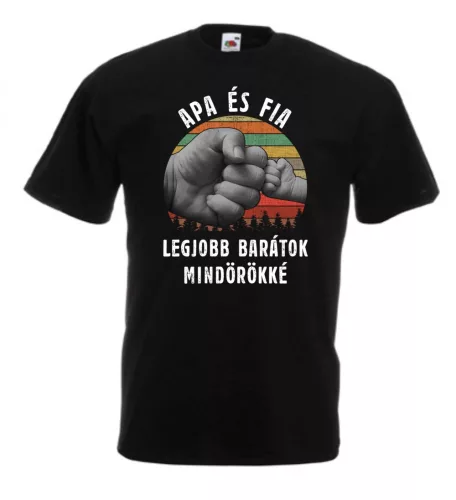 Apa és fia legjobb barátok mindörökké férfi póló 