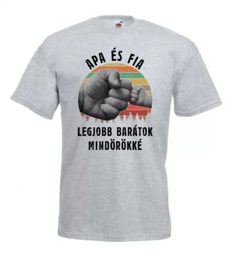 Apa és fia legjobb barátok mindörökké férfi póló 