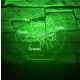 Apa-Gyermekei 3D hatású led lámpa (Max.5 gyerek)