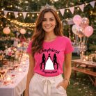 Lánybúcsú folyamatban női póló (9.változat)