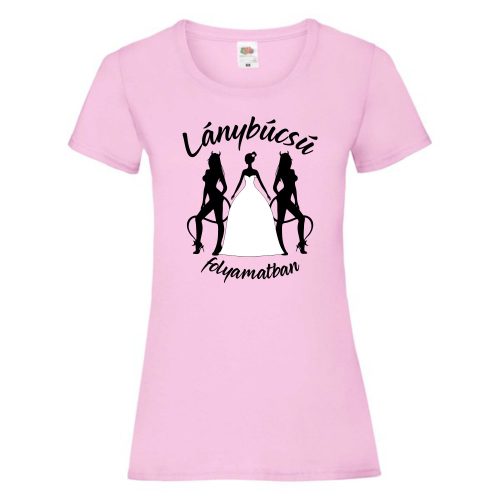Lánybúcsú folyamatban női póló (9.változat)
