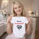 Keresztanya Felkérő Baba Body – "Lennél a Keresztanyukám?" Szíves-Talpacskás Minta