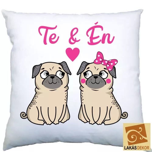 2. Te és Én Mopszos egyedi párna