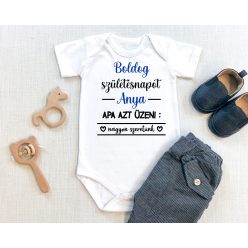 Boldog születésnapot Anya baba body