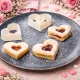 Szív alakú linzer süti kinyomó forma