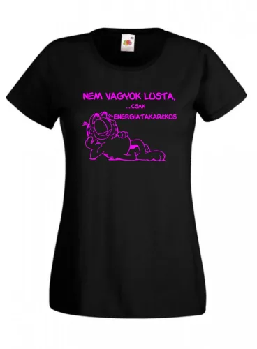 Nem vagyok lusta, csak energiatakarékos női póló