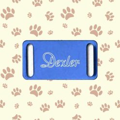   Nyakörvre tehető biléta kontúr gravírozással (Név vagy telefonszám)