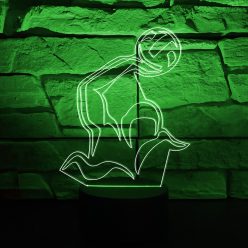 1. Vízilabda 3D hatású Led lámpa Kontúrgravírozott