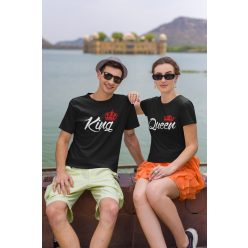 King és Queen páros póló 