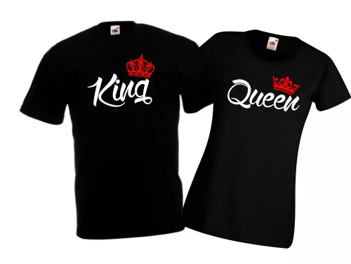 King és Queen páros póló 